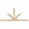 Ekena Millwork Richland Rough Sawn Timber Gable Bracket, Douglas Fir, 108"W x 72"H x 2"D x 6"F, 16/12 Pitch GBW108X72X0206RIC00RDF - alternate 2